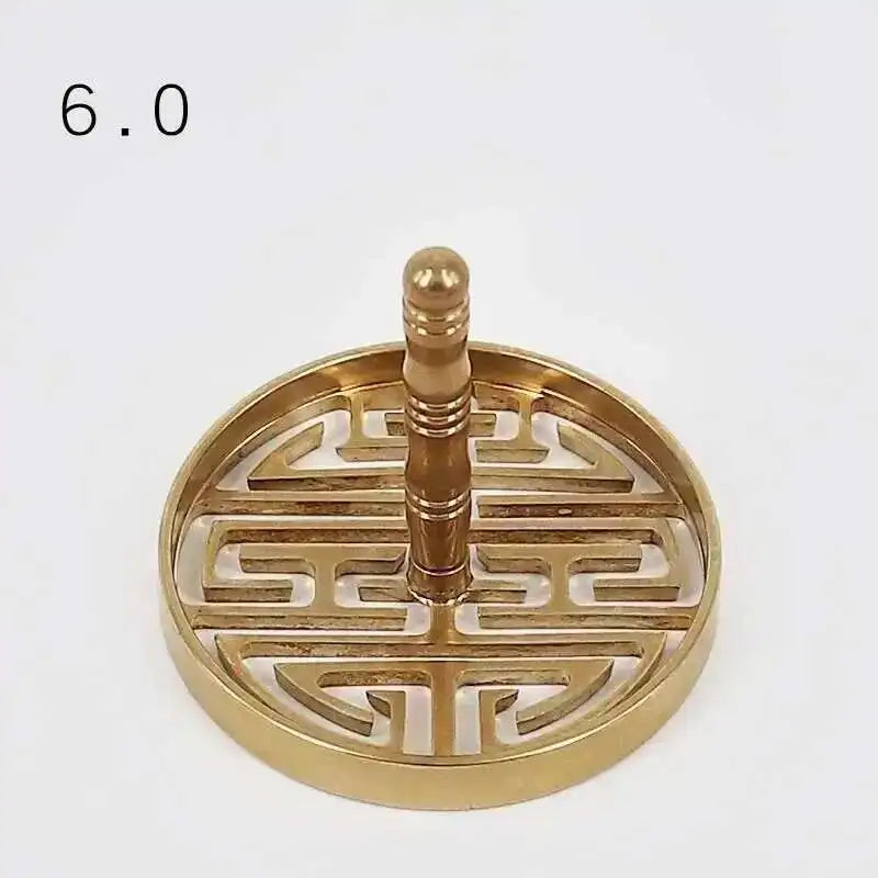 Incense Burner Accessories Copper Metal Lotus Cloud Hollow Out Printing Pressing Equipment Tools Chinese Living Room Incense