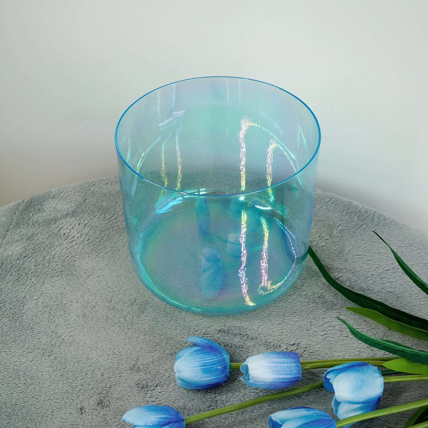 KVKA Chakra Frosted Quartz Crystal Singing Bowl For Meditation Yoga Healing