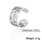 Unift Sacred Geometry Flower of Life Ring Adjustable Stainless Steel Ring Men Women Accessories Vintage Filigree Jewelry Gifts