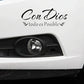 With God All Things Are Possible Spanish Faith Car Stickers Waterproof Windshield Window Trunk Vinyl Auto Decals Decoration