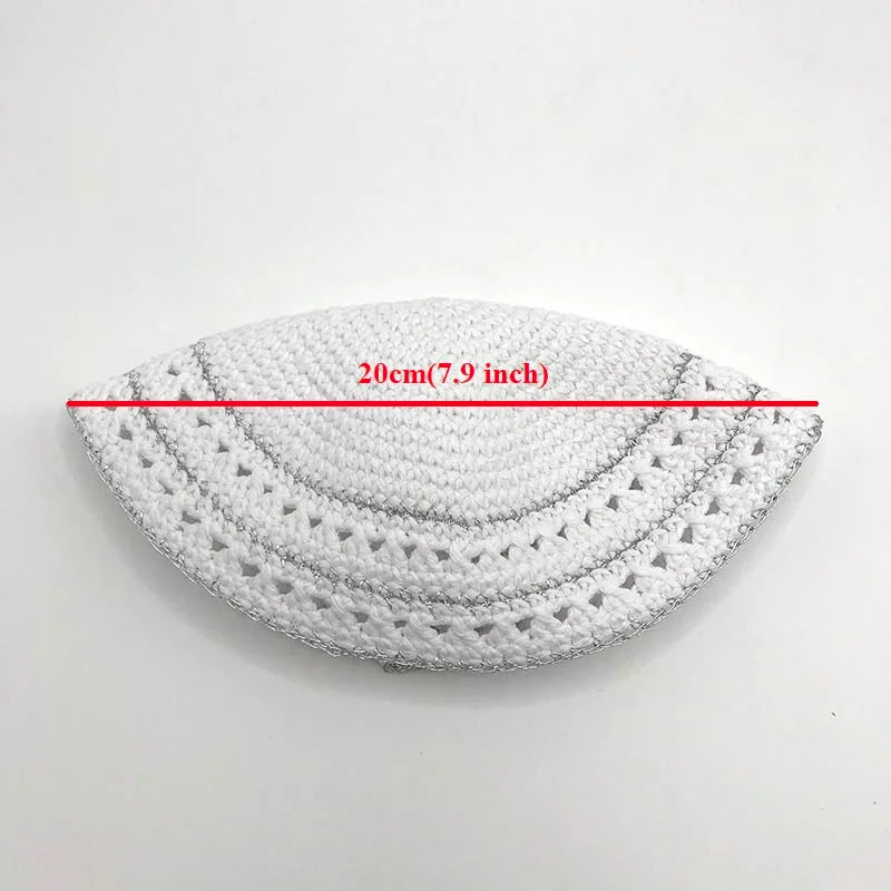 Jewish Kippot Judaica Kippah Handmade Yarmulke Yamaka Kippa Yamakah Yarmulka Hat Men 19-20cm
