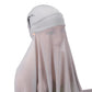 Muslim Women Bonnet + Chiffon Shawl Instant Under scarf Cap Islam Inner Scarf Headband Stretch Hijab Cover Headwrap Turbante