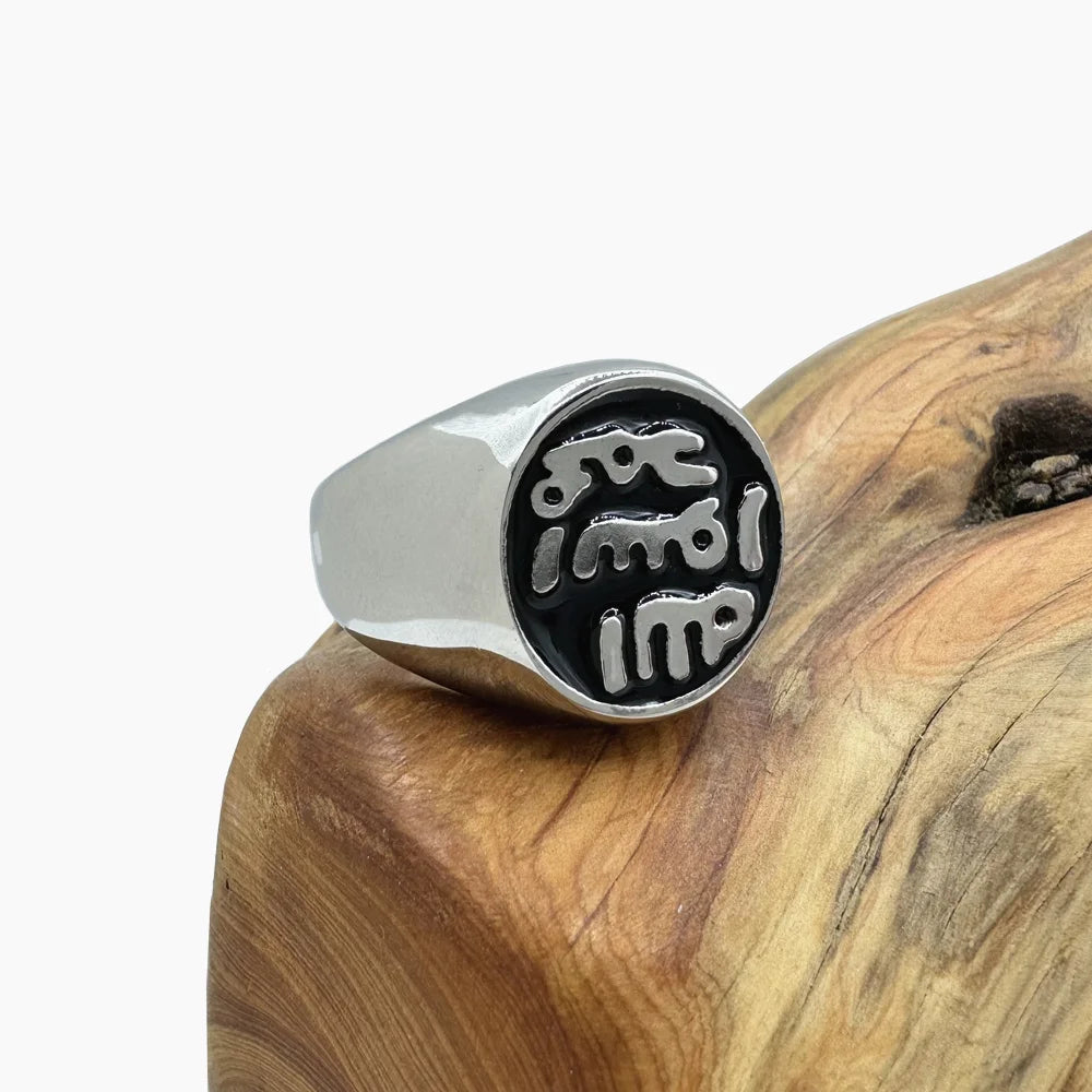 New Islam Muslim Prophet Muhammad Solid Ring 316L Stainless Steel Jewelry Islam Allah Messenger Man Ring Size 7-13