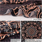 VIKAMA Spiritual Light Wheel Tapestry Meditation Room Bohemian Living Room Decor Mandala Healing Energy Field Art Backdrops