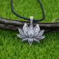 Om Yoga Lotus Flower Pendant Necklace Religious Buddha Mandala Meditation Spiritual Indian Jewelry