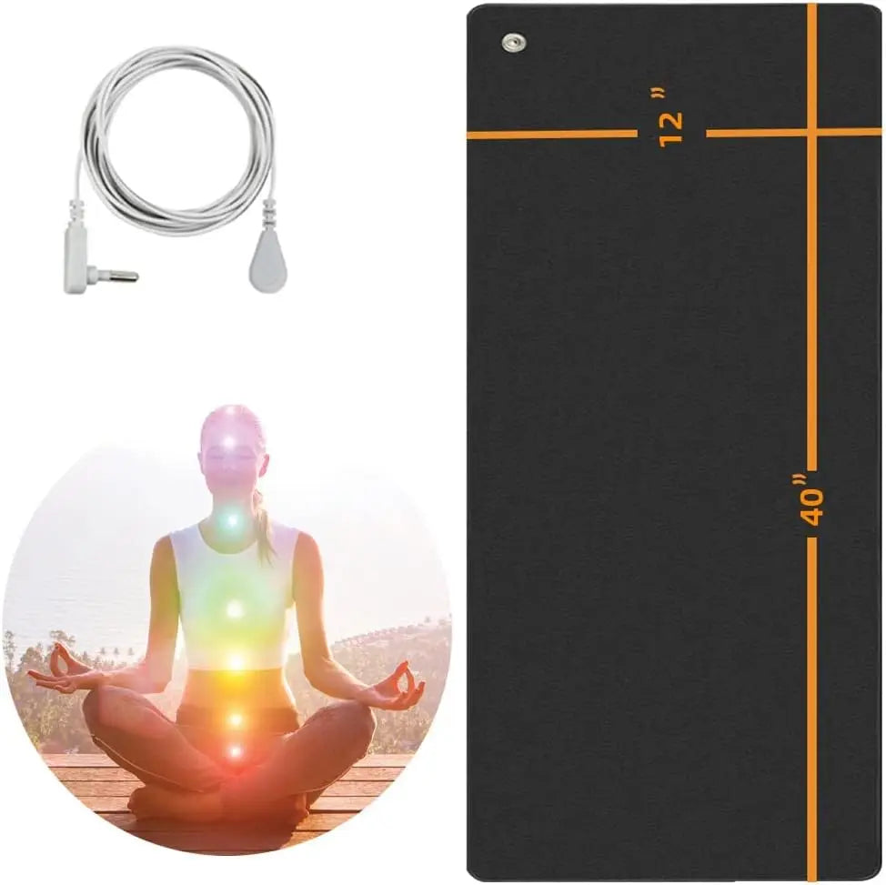 High Quality Comfortable and Solid Yoga Pilates Meditation Grounding Mat Nature Rubber for Home Use