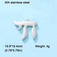 EUEAVAN 1pc Hebrew Letter Hai Chai Pendant Ahava Love Jehovah Yahweh Charm Jewish Judaic DIY Necklace Jewelry Making Accessories