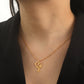Unift Christian Faith Heart Necklace for Women Stainless Steel Vintage Religious God Bless Prayer Wedding Jewelry Gift Wholesale