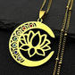 7 Chakra Sacred Geometry Metatron Necklace for Women Flower of Life Stainless Steel Stone Necklaces Reiki Healing Jewelry 9758