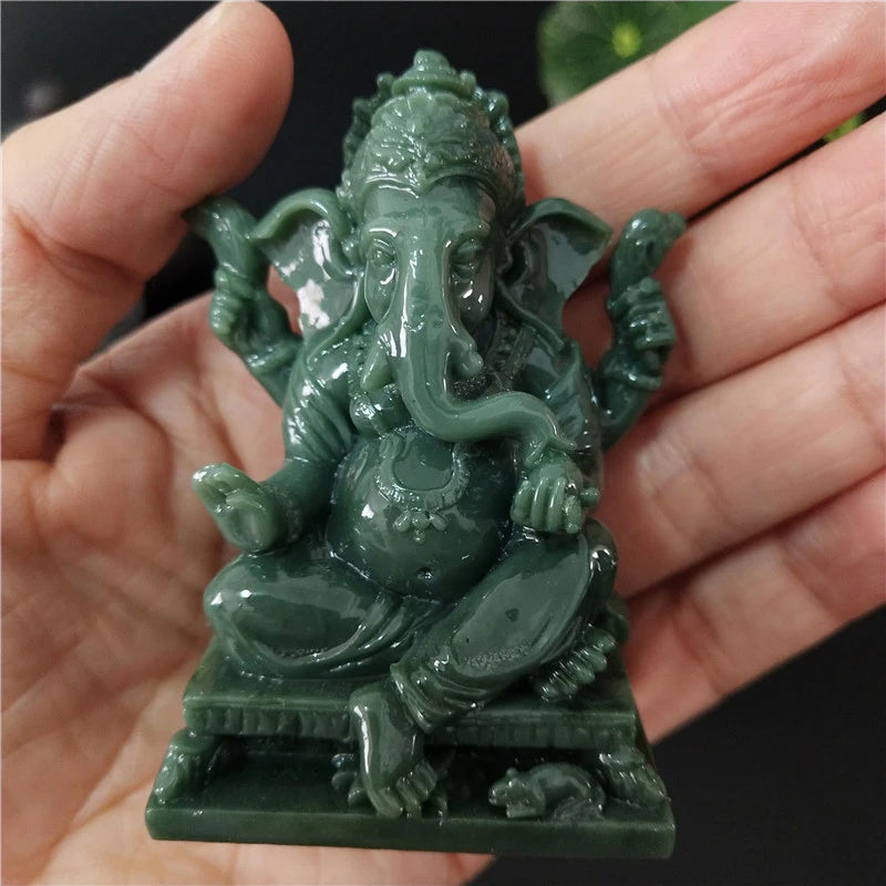 Lord Ganesha Buddha Statue Home Decoration Ganesh Elephant God Sculpture Figurines Ornaments Buddha Statues FengShui Lucky Gift