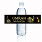 Umrah mubarak Water Bottle Sticker hajj mubarak Bottle Labels Paper Wrapper Eid Party Supplies