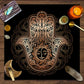 1pc Tarot card tablecloth, mysterious rune astrology altar cloth, witchcraft cabin decoration tablecloth, card game tablecloth