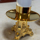 Catholic Oil Lamp Candle Stick With Windshield And Base With Gold Gilded Religious Symbol For Home Altar Church Supplies