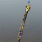 Witch Natural Crystal Wood Wand Amethyst Altar Spells Wizard Princess Fairy Magic Wands Ritual Tool Adornment Handmade Jewelry