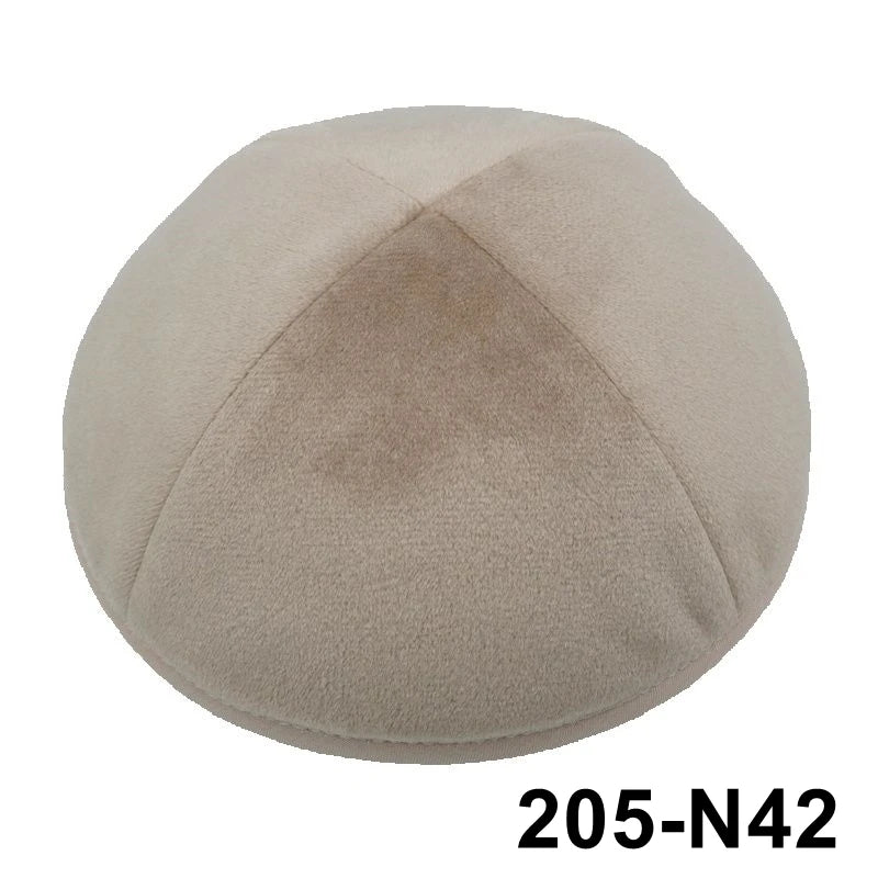 GIU 19cm Jewish Velvet Kippah Kippot Kipa Caps Skullies Beanies Yarmulke Kipot Dome For Wedding And Events