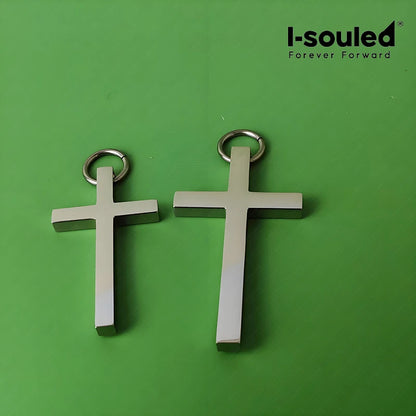 Anodized Titanium Cross Pendant Sensitive Skin Friendly Wear Resistant God's Glory