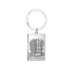 Dawapara Tarot Cards Keychains Stainless Steel Vintage Amulet Good Luck The Major Arcana Keyring Wiccan Jewelry