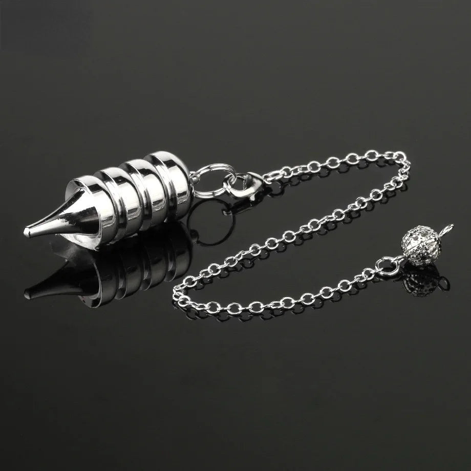 Cone 100% Copper Brass Metal Pendant Pendulum for Divination Dowsing Reiki Healing Egyptian Isis Pendulos Professional  A001