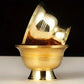 Pure Copper Drinking Bowl Brass Small Auspicious Tibetan Holy Creative Water Cup Tea  Golden Home's Gift Decorative Buddhist