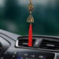 Chinese Knot Copper Wind Chime Car Pendant Traditional Feng Shui Hanging Bell Good Luck Decoration for Wealth Harmony