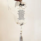 Mitzvah Souvenir Gift,Car Pendant Hang Tassel & Pearl & Wires,Hamsa Custom, Prayer Hebrew Inscription, Blessing Dedication,10Pcs