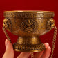Small Tibetan galsang flower hanging incense burner, Alloy eight-auspicious spice powder incense burner, Home aroma ornaments