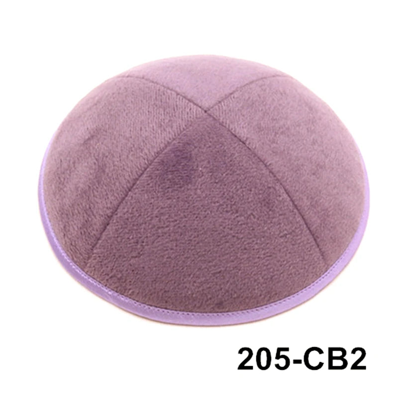 GIU 19cm Jewish Velvet Kippah Kippot Kipa Caps Skullies Beanies Yarmulke Kipot Dome For Wedding And Events