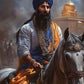 Khalsa Sikh Bold Warrior Retro Religion Poster Print Wall Art Pictures Canvas Painting Living Room Bedroom Home Decor Gift