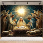Birth of Jesus Background Party Decoration Supplies Merry Christmas Baby Shower Supplies Banner Backdrop Decor Photo Shoot Props