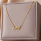 Gold Color Lucky Pendant Necklace For Women Stainless Steel Jewelry Aesthetic Accessorie Charm Choker Cross Goddess Necklaces