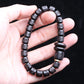 Natural Ebony Tibetan Prayer Turning Wheel Six-Character 8Mm 108 Beads Mara Necklace Rosary Beads