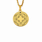 King Solomon Seal Talisman Amulet Jewelry Prosperity Manifest Love Pentacles Coin Medallion Stainless Steel Pendant Necklace
