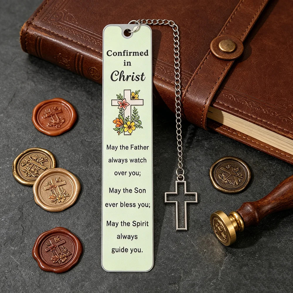 Cross Metal Bookmark | Religious Bible Page Marker Christian Confirmation Gift With Gift Box