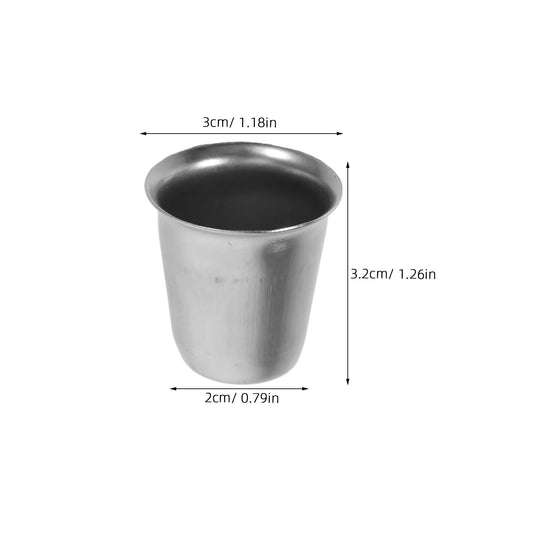 4Pcs Stainless Steel Communion Wine Glass Elegant Goblet Chalice Cup for Holy Communion Havdalah Shabbat Catholic Jewish