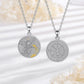 AEONSLOVE 925 Sterling Silver Goddess of Fortune Necklace Roman Goddess Coin Pendant Luck Amulet Mythology Jewelry for Women Men