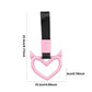 Rear Bumper Warning Ring Ring Devil Heart-Shaped Car Hand Strap Creative Unique Easy To Install Rear Bumper Warning Ring For Car