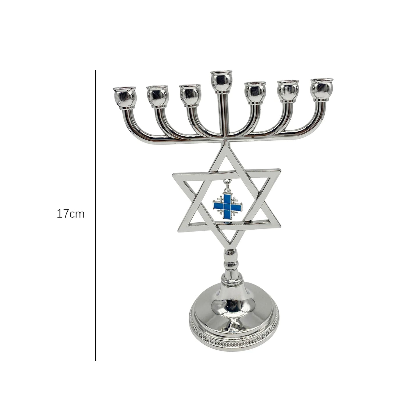 Hanukkah Star Menorah David Candelabra Candle Candlestick Holder Hand Paited Home Decoration Party Festival Candleholder Gifts