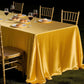 Rose Gold Satin Tablecloth,Nordic Style Elegance Wedding Dust-Proof Table Cover,For Dinning Birthday Party Tabletop Decor