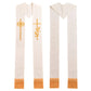 Clergy Stole Church Overlay Double Sided Cross Gold Tassels Scarf for Priest Choir