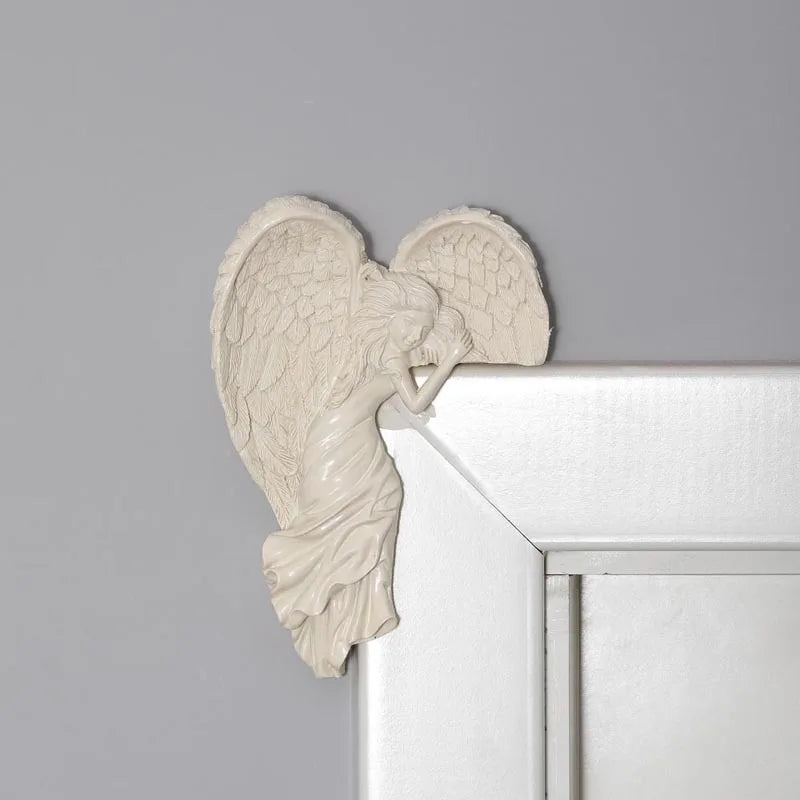 Angel Door Frame Decoration Wing Resin Craft Creative Fashion Goddess Decoration Home Decor Angel Gift Festival Accessory Party