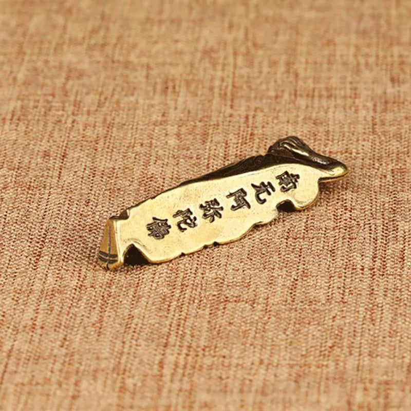1PC Mini Retro Golden Lying Amitabha Buddha Statue Sculpture Figurines Copper Pure Brass Home Decoration Statues