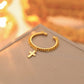 LIKGREAT Star of David Ring Jewish Hang Pendant Rings Stainless Steel Tetragram Cross Jewelry Jewish Gift for Women Men Gifts