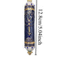 Handcrafted Enamel & Alloy Mezuzah Case with Kosher Scroll, Elegant Judaica Gift for Home Blessing & Doorpost Protection