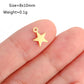 5PCS/Lot Celestial Mini Star Charms Stainless Steel Pentagram/Astral/Meteor/Moon Pendant DIY for Earring Bracelet Jewelry Making