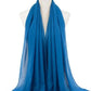 New Fashion Women Solid Chiffon Headscarf Ready To Wear Instant Hijab Scarf Muslim Shawl Islamic Hijabs Arab Wrap Head Scarves