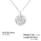 Double Amulet Protection Necklace witch Knot Pentagram Tetragrammaton Stainless Steel Protection Jewerly Wholesale