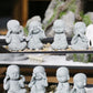 Buddha Stone Statue Little Buddhist Monks Tibetan Buddhism Figurines Zen Garden Ornament Meditation Home Aquarium Decoration