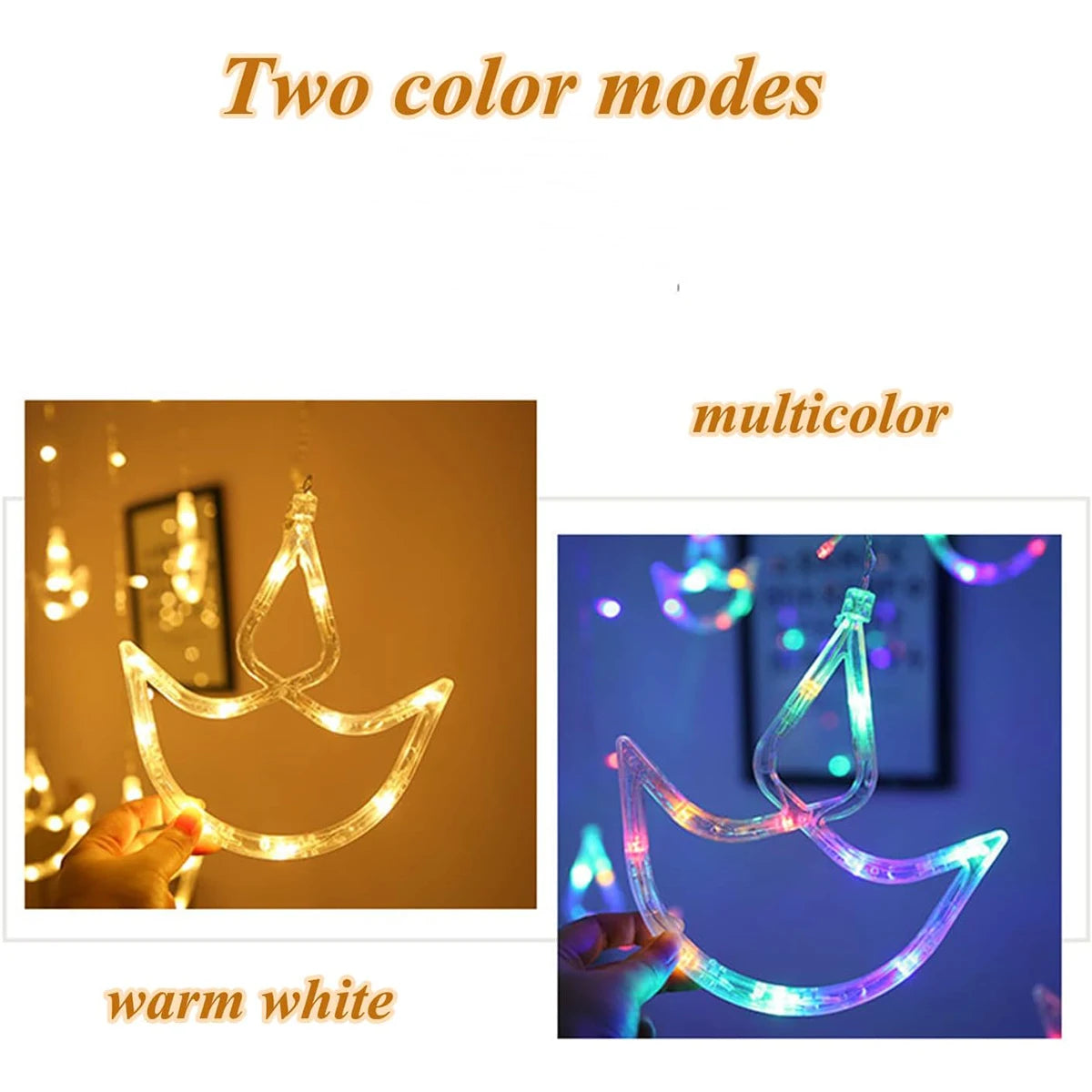 2.5m Diwali Light Room Led Background Hanging Diyas Bedroom Deepavali Pack Colorful Brilliant Layout Lights Wedding Night Anchor