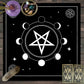 1pc Tarot card tablecloth, mysterious rune astrology altar cloth, witchcraft cabin decoration tablecloth, card game tablecloth