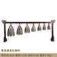 Chinese Old Meditation Gong with 7 Ornate Bell with Dragon Design Chinese Musical Instrument Bronze Metal Handicraft Home Decor